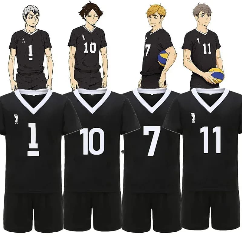 Miya Atsumu Cosplay Haikyu Kita Shinsuke Costume Cosplay Rintaro Suna High School Volleyball Team Uniforms Halloween Costumes