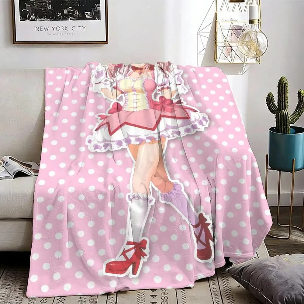 Cute sexy anime characters SUPER SONICO Throw Lightweight 240g Flannel Blanket Soft Skin-friendly for Summer Cooling