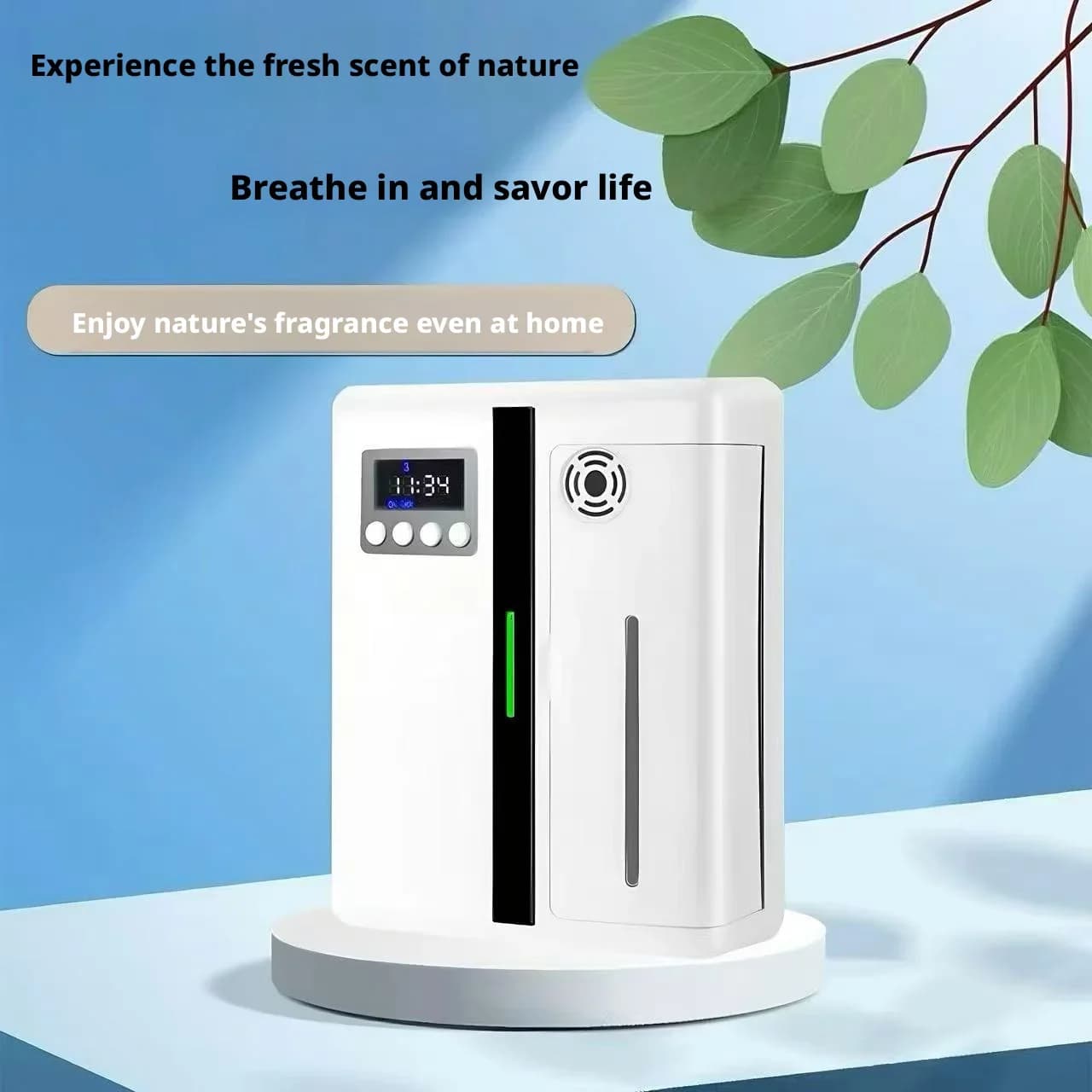 Diffusore di Aromi Intelligente con Timer, Macchina per Profumazione Domestica, Diffusore di Oli Essenziali per Casa, Ufficio, SPA, Hotel, Deodorante per Ambienti