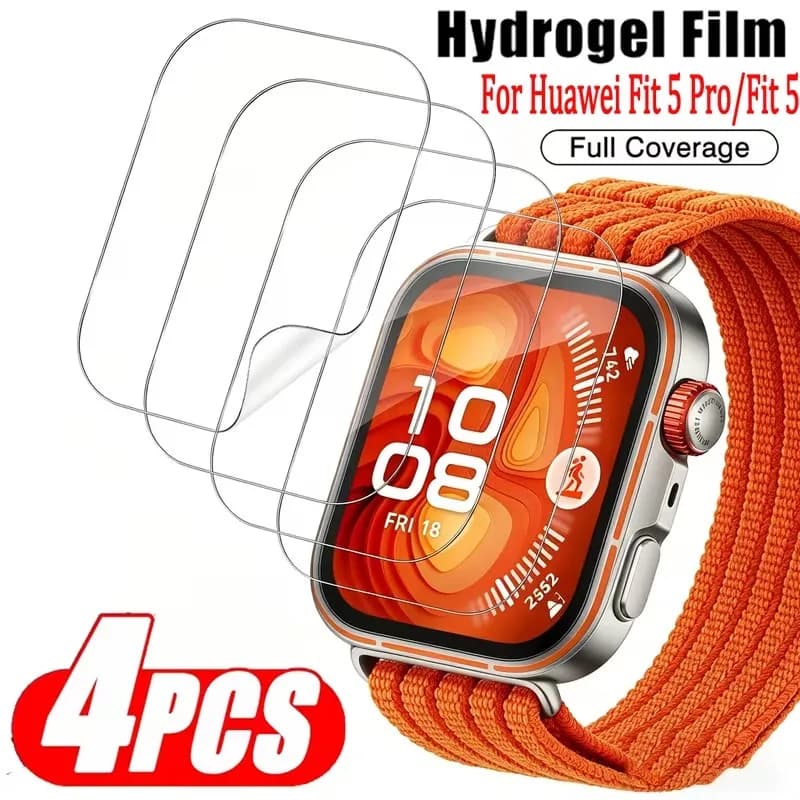 1-4Pcs For Huawei Watch Fit 5 Pro 4 Pro HD Hydrogel Screen Protector Film Smartwatch Watch Accessories For Huawei Fit 3 Fit 5