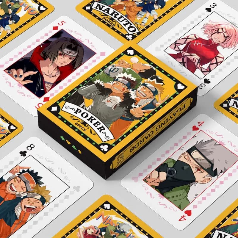 Nuove carte da gioco in carta patinata a fumetti Naruto Navigation King, carte periferiche, intrattenimento, giochi da tavolo interattivi
