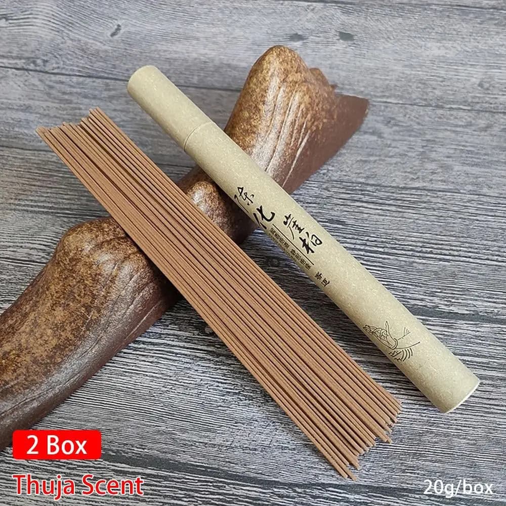 1/2 scatola di legno di sandalo artemisia profumo incenso bastone per dormire aiuti casa ufficio camera da letto profumo rinfrescante tranquilizzare la mente 20 g/scatola