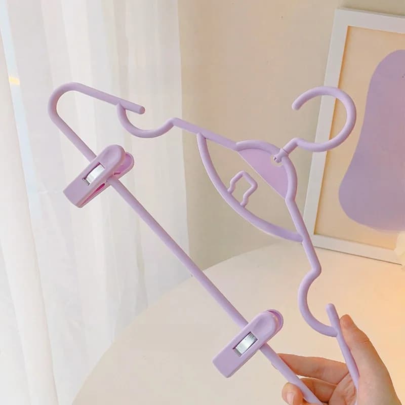 Set di appendiabiti multifunzionali con clip per dormitorio studentesco, uso domestico, appendiabiti per gonne e pantaloni, porta pantaloni per bambini, porta abiti...