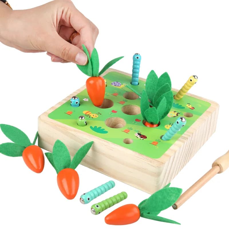 NUOVI materiali Montessori per bambini Forma abbinata Bambini Blocco di legno Giocattolo da pesca Apprendimento precoce Giocattoli educativi Regali per bambini