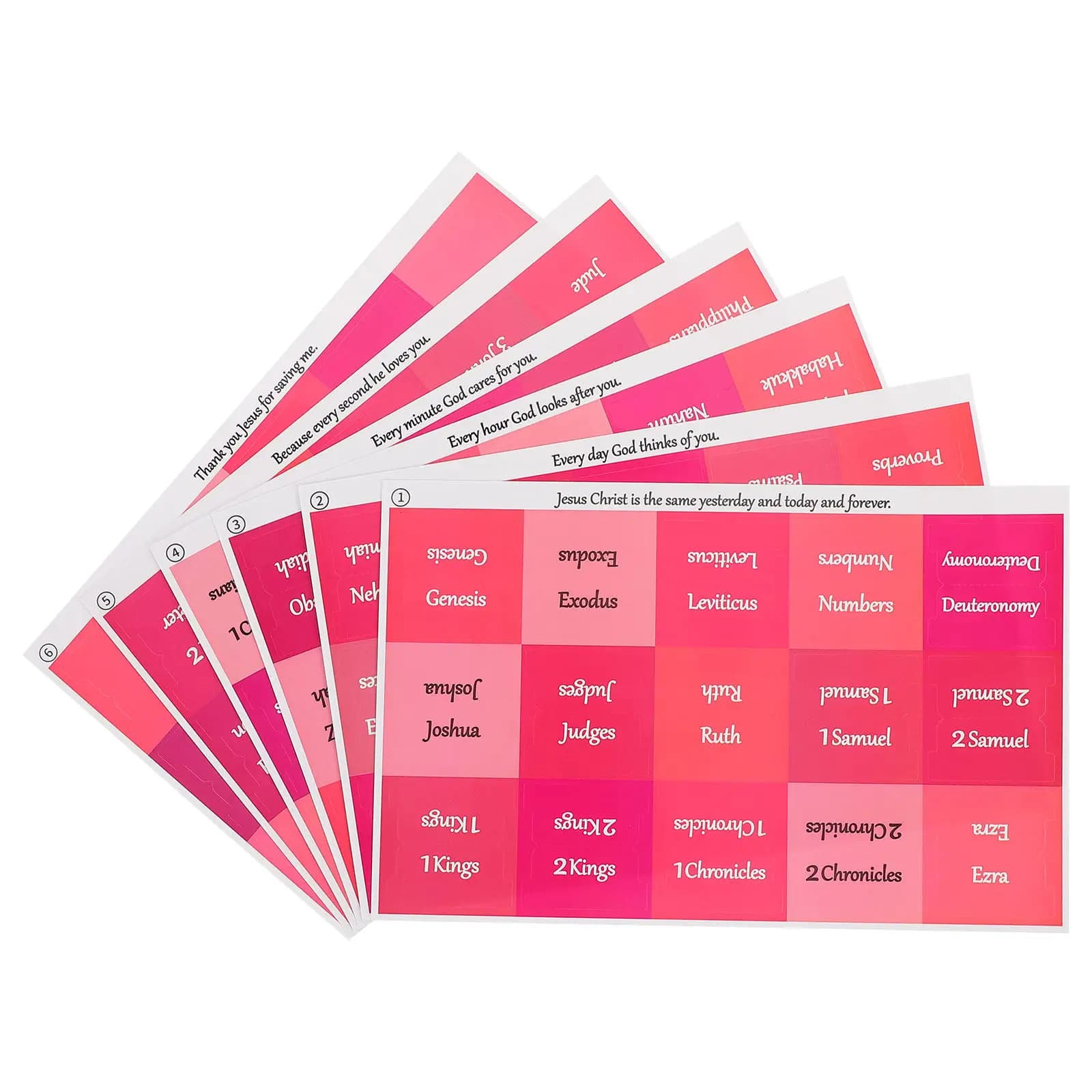 6 Fogli di Etichette Adesive per Planner Mensile, Piccoli Adesivi Mensili, Segnapagina per Libri e Quaderni, Mini Etichette per Calendario