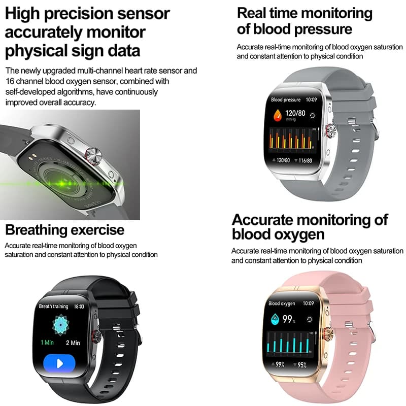 2025 New For OPPO Men Smart Call Watch Bluetooth Sports Watch Cardiaca NFC Sport Impermeable Women Watch Smart For Android iOS