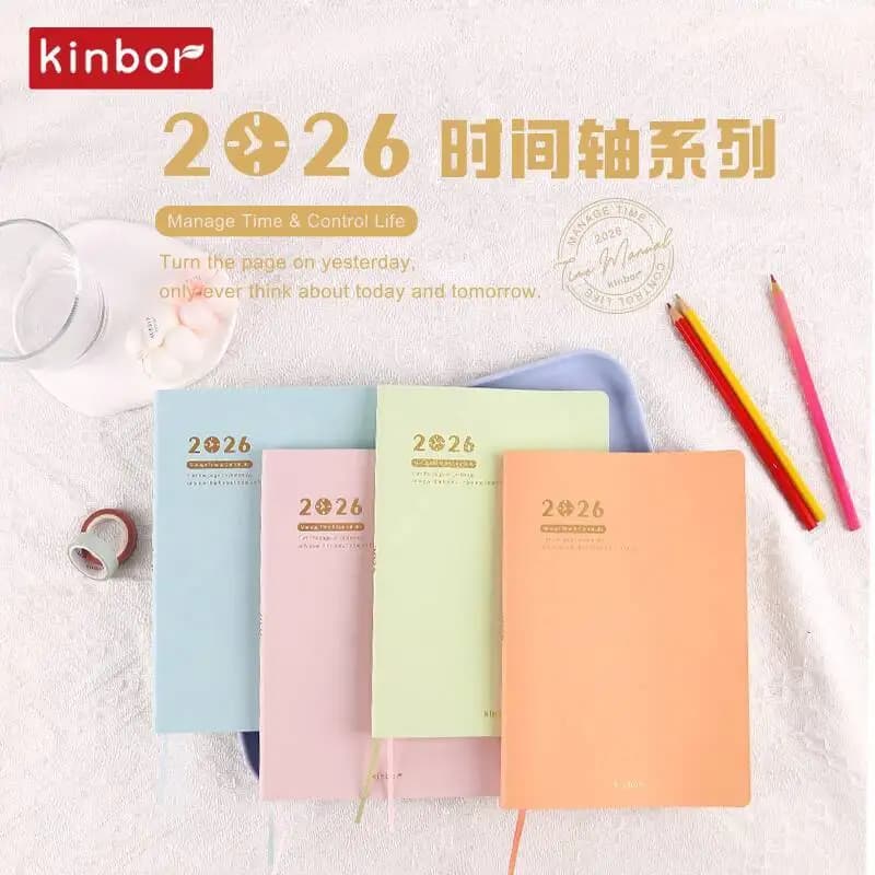 2026 Timeline Planner Bachuan Tomoe River Paper Planner annuale completo Anno del cavallo Diario Grid Planner Notebook