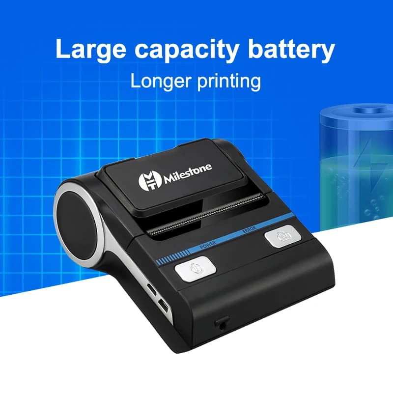 Stampante termica Milestone da 80 mm Bluetooth Android принт Macchina per ricevute per ricevute Computer termico Impresora Stampante per etichette Sublimazione