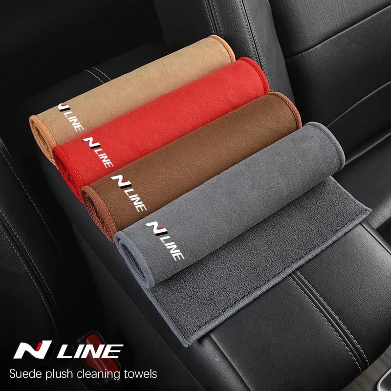 Microfiber Car Towel Super Absorbency Cleaning Care Cloth For N-LINE I10 I20 I30 I40 IX20 IX35 Kona Getz Veloster Tucson Elantra