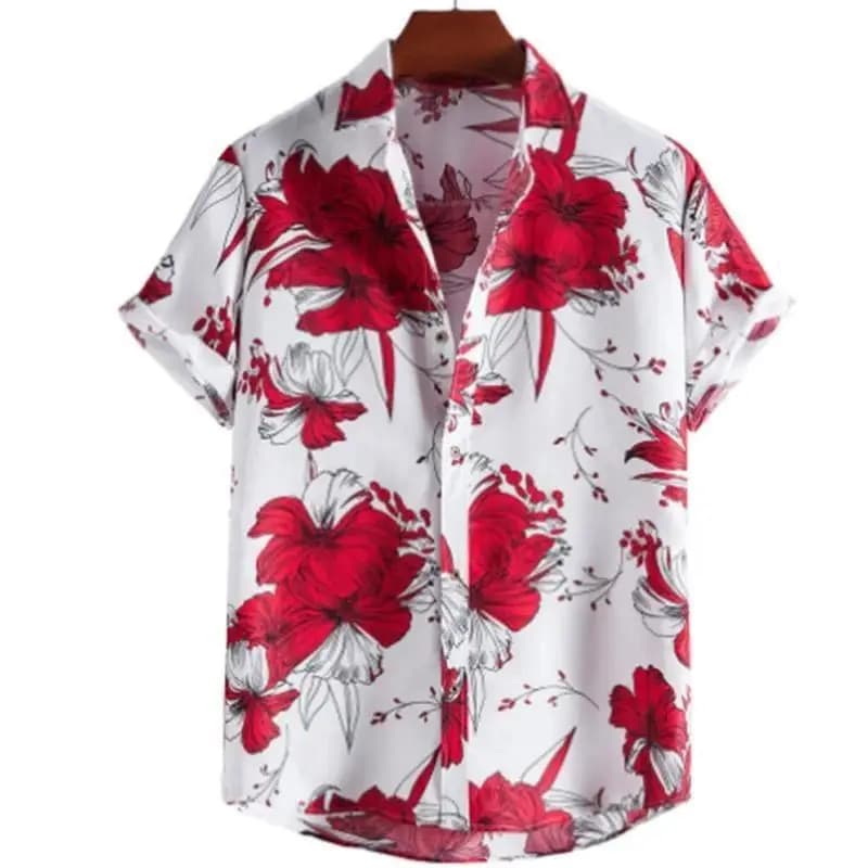 2026 Summer Vintage Street Flower Shirt, Refreshing and Casual Men's Shirt for Island Travel