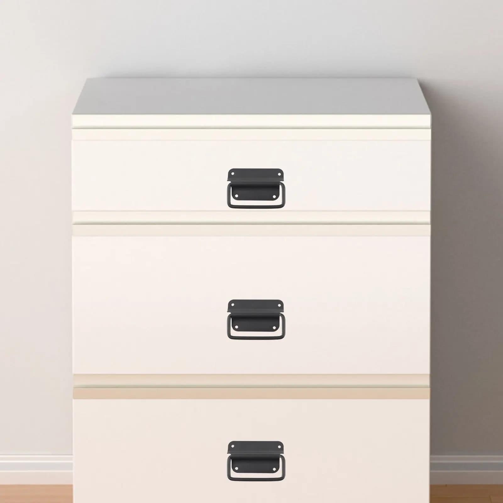 2 Pezzi Maniglia a Scomparsa Pieghevole in Acciaio Inossidabile per Cassetta degli Attrezzi, Scatola in Legno, Anta di Armadio, Valigia, Flight Case, Cassetto - Moderna, Robusta, Resistente all'Usura