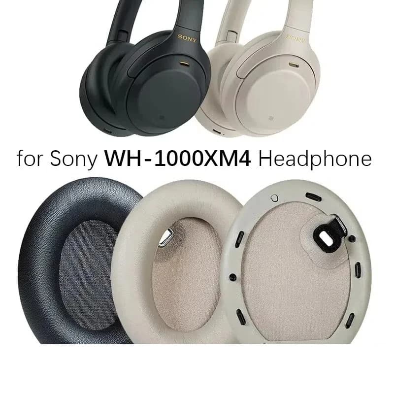 Cuscinetti Auricolari di Ricambio Premium per Sony WH-1000XM4, in Morbida Schiuma Memory e Pelle, Isolamento Acustico, Comfort, Accessori per Cuffie