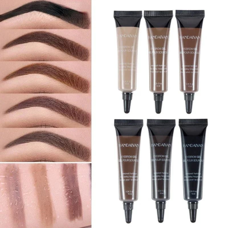 1pc Natural Liquid Eyebrow Cream Eyebrow Cream Set Brown Eyebrow Henna Mascara Eyebrow Paint Waterproof Makeup New 6 Colors