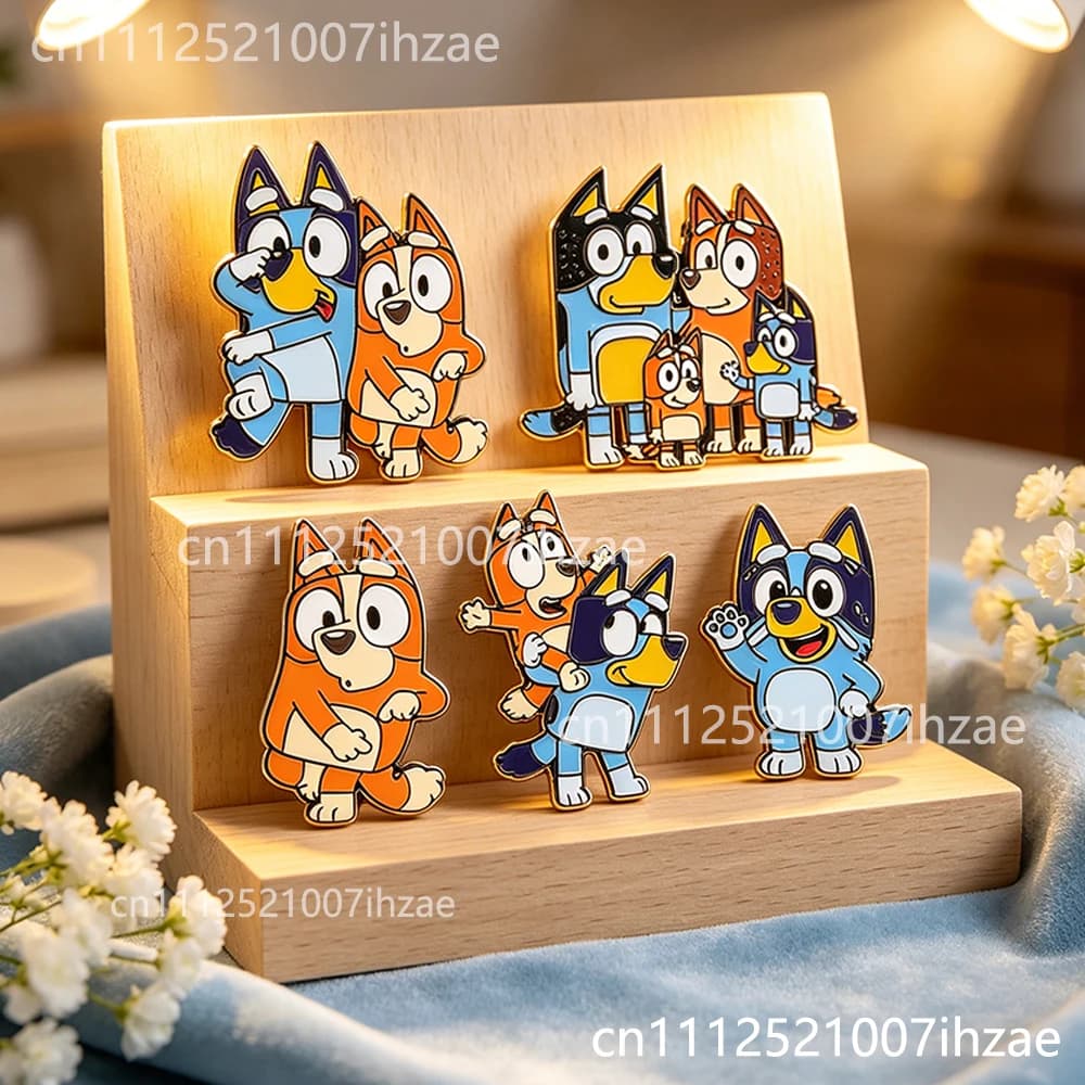 5/10PCS Cartoon Puppy Brooch Cute Enamel Metal Brooch Anime Peripheral Series Badge Backpack Clothes Decoration Cosplay Fan Gift