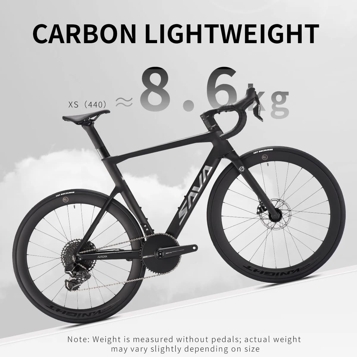 SAVA 2026 New A7L-SE Full Carbon Racing Grade Electronic-Shift Road Bike Featuring with SENTYEH ECS 13-Speed Closed Crankset