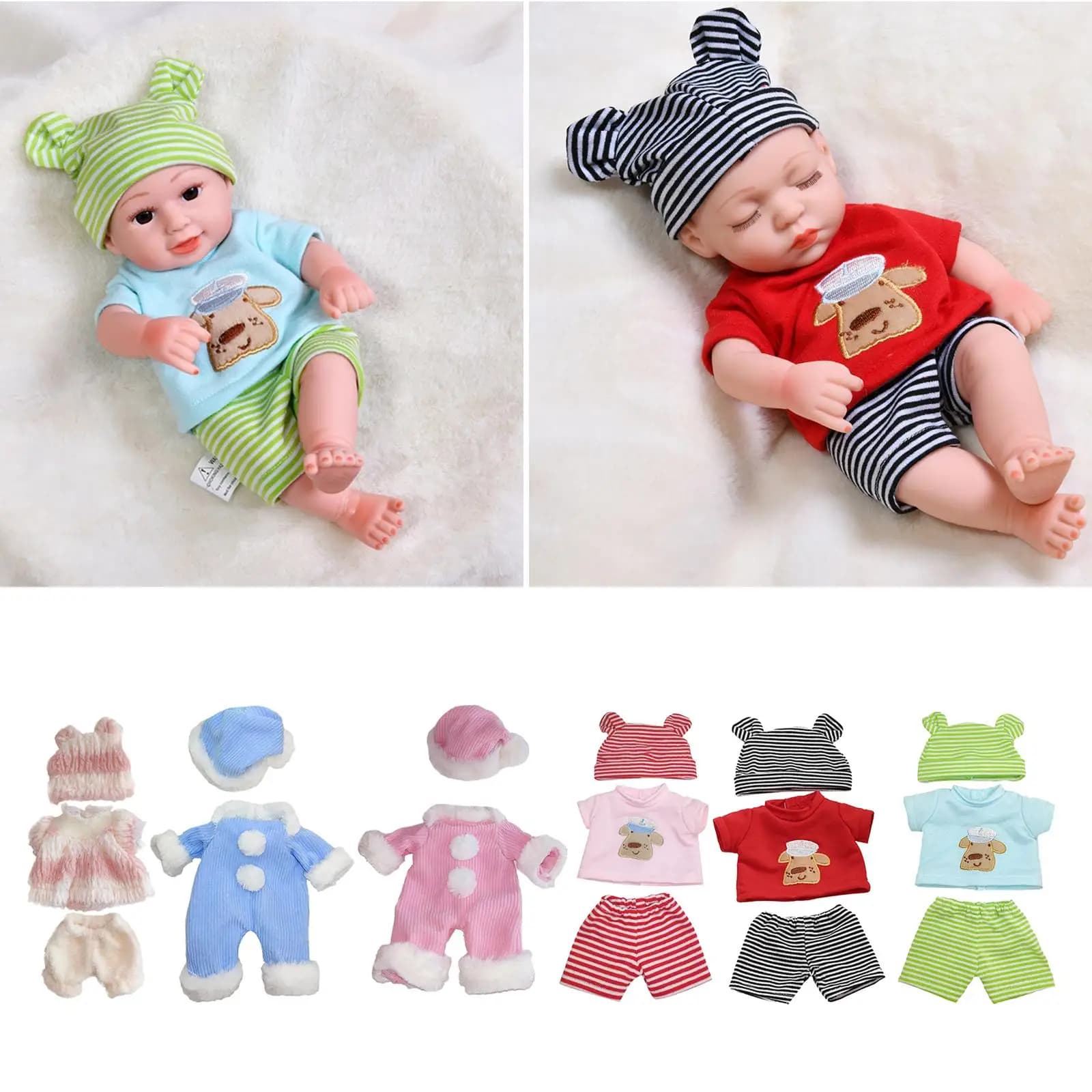 Vestiti per bambole 30 cm abiti costumi tuta pigiama pantaloni di stoffa per 30 cm bambole per neonati regalo per Festival di compleanno neonato