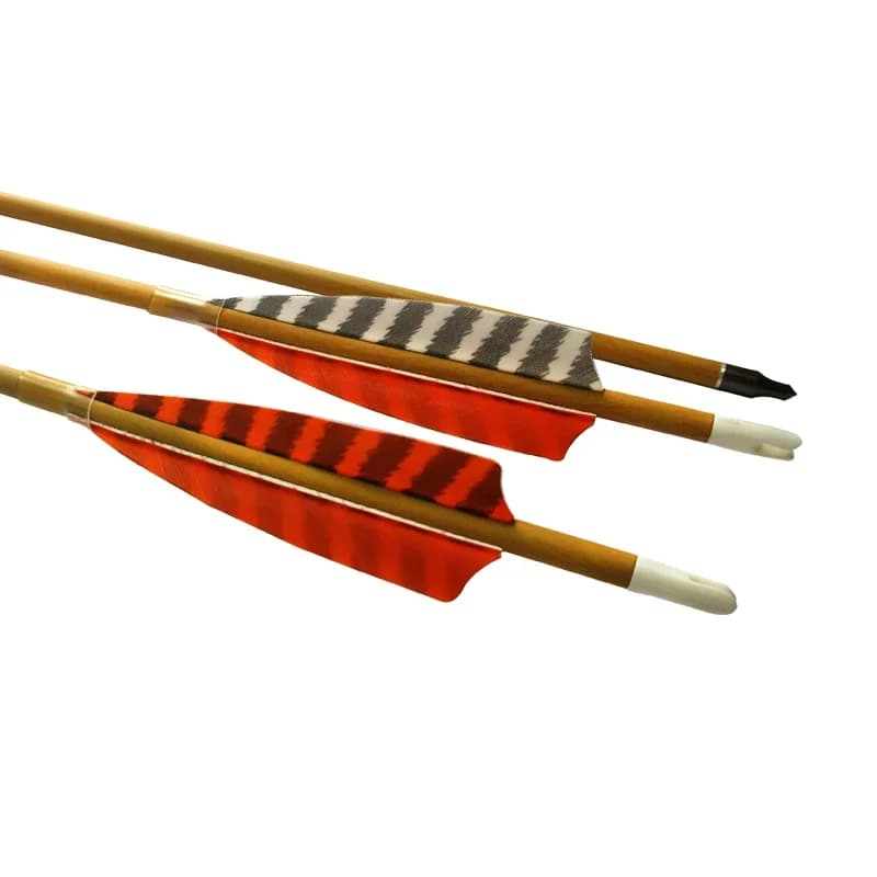 6PCS 30 "Madeira Camo Pure Carbon Spine 600 Frecce da caccia per arco ricurvo tiro all'aperto Caccia