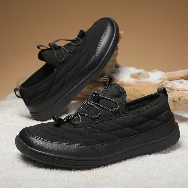 Stivali invernali da uomo Scarpe di peluche Stivali da neve impermeabili in cotone Scarpe da donna a piedi nudi Scarpe da trekking da trekking di grandi dimensioni antiscivolo