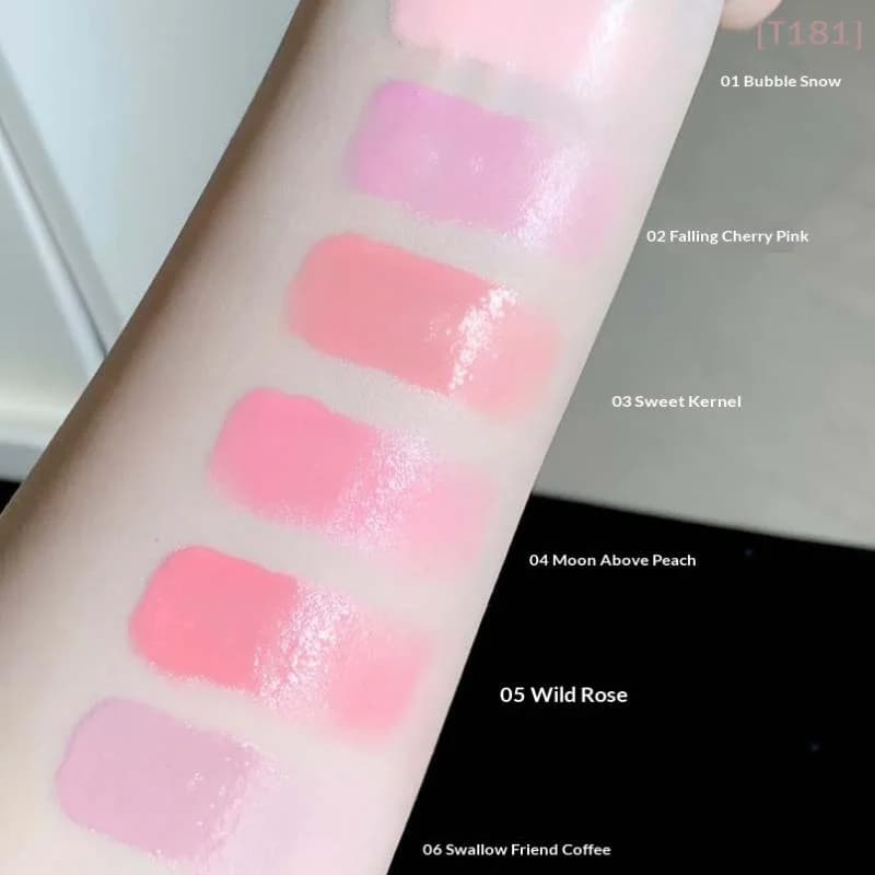 Cappuvini Gloss Clear Water-Like liquid blush, sweet and energetic for girls, for a daily whitening effect, of course breathable and light.