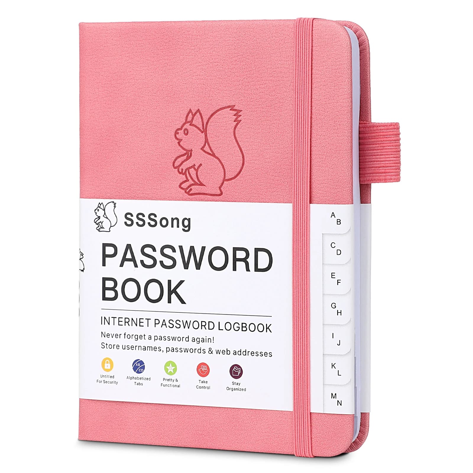 Ultimate Password Logbook - Personal Organizers with Alphabetical Tabs, Hardcover Notebook, - Pocket-Size Convenience