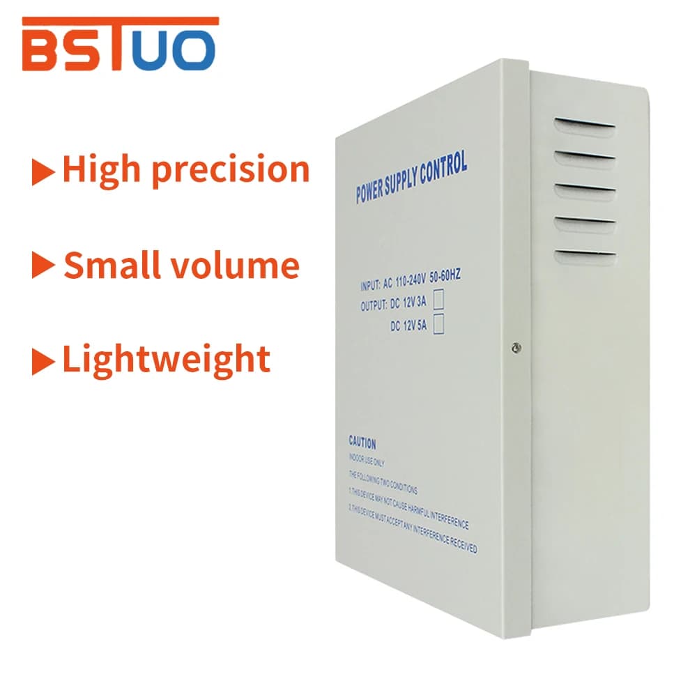 DC 12V sistema di controllo accessi per porte interruttore di alimentazione 3A 5A AC 100-240V per serratura elettrica sistema di controllo accessi con impronte digitali RFID