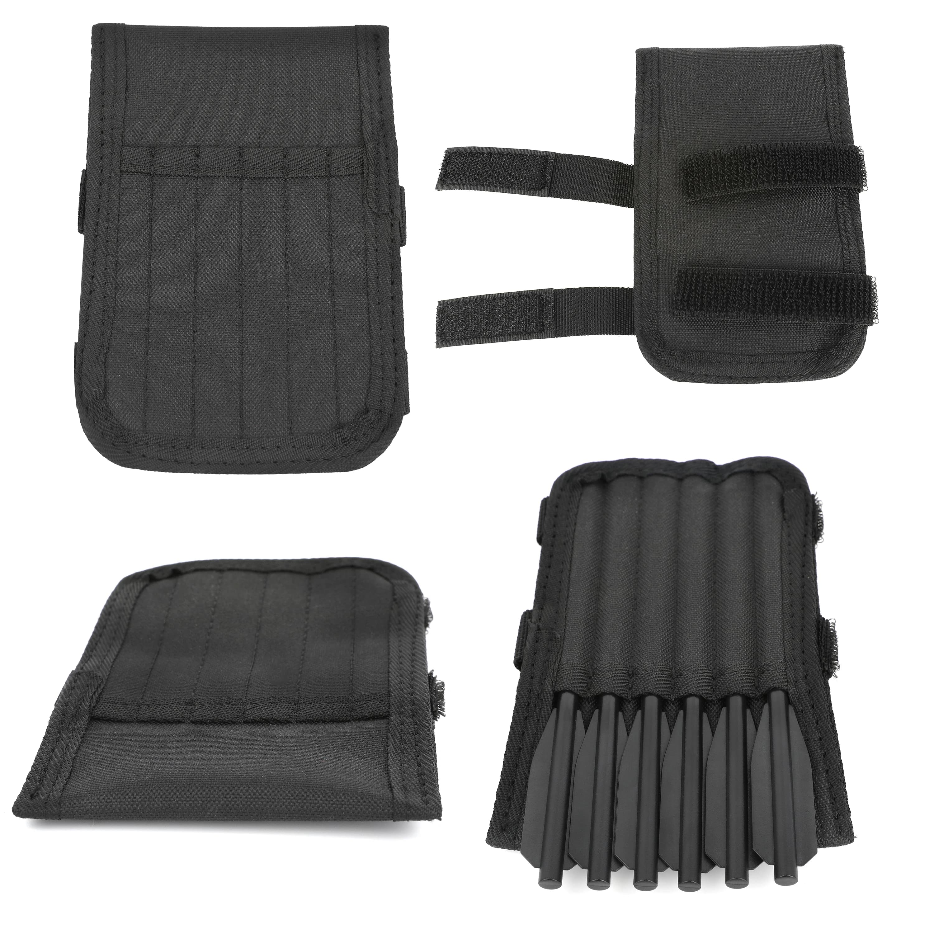 Archery Crossbow Arrow Quiver Bag Canvas Hand-held Arrow Carrier Left Right Hand for Outdoor Hunting Competition Shooting Activities
