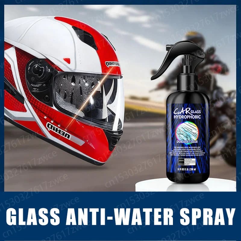 Rivestimento antipioggia spray idrorepellente per moto per vetro auto Kit lucidante per parabrezza liquido idrofobico antipioggia per auto