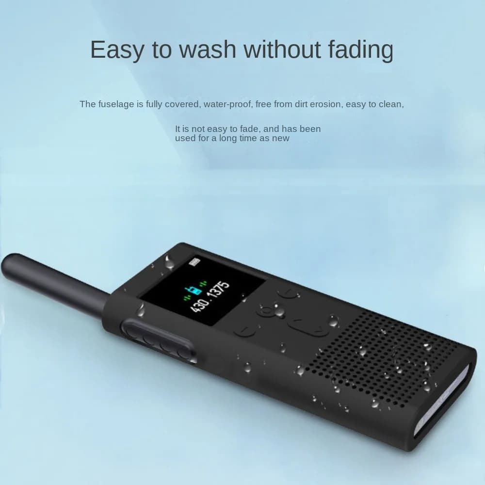 Custodia Morbida in Silicone Antigraffio Resistente all'Usura per Radio Mobile, Antipolvere e Antiurto per Xiaomi Walkie Talkie 2S