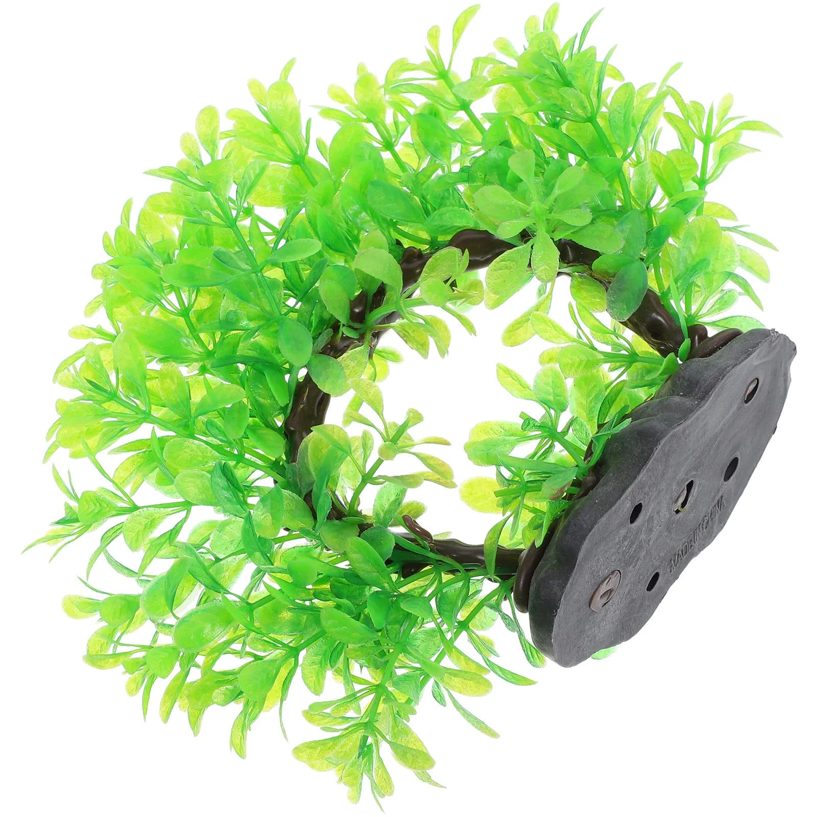Artificial Aquarium Plants Small Green Plastic Fish Tank Decoration Realistic Water Plant Decor Betta Tank Landscaping Decor