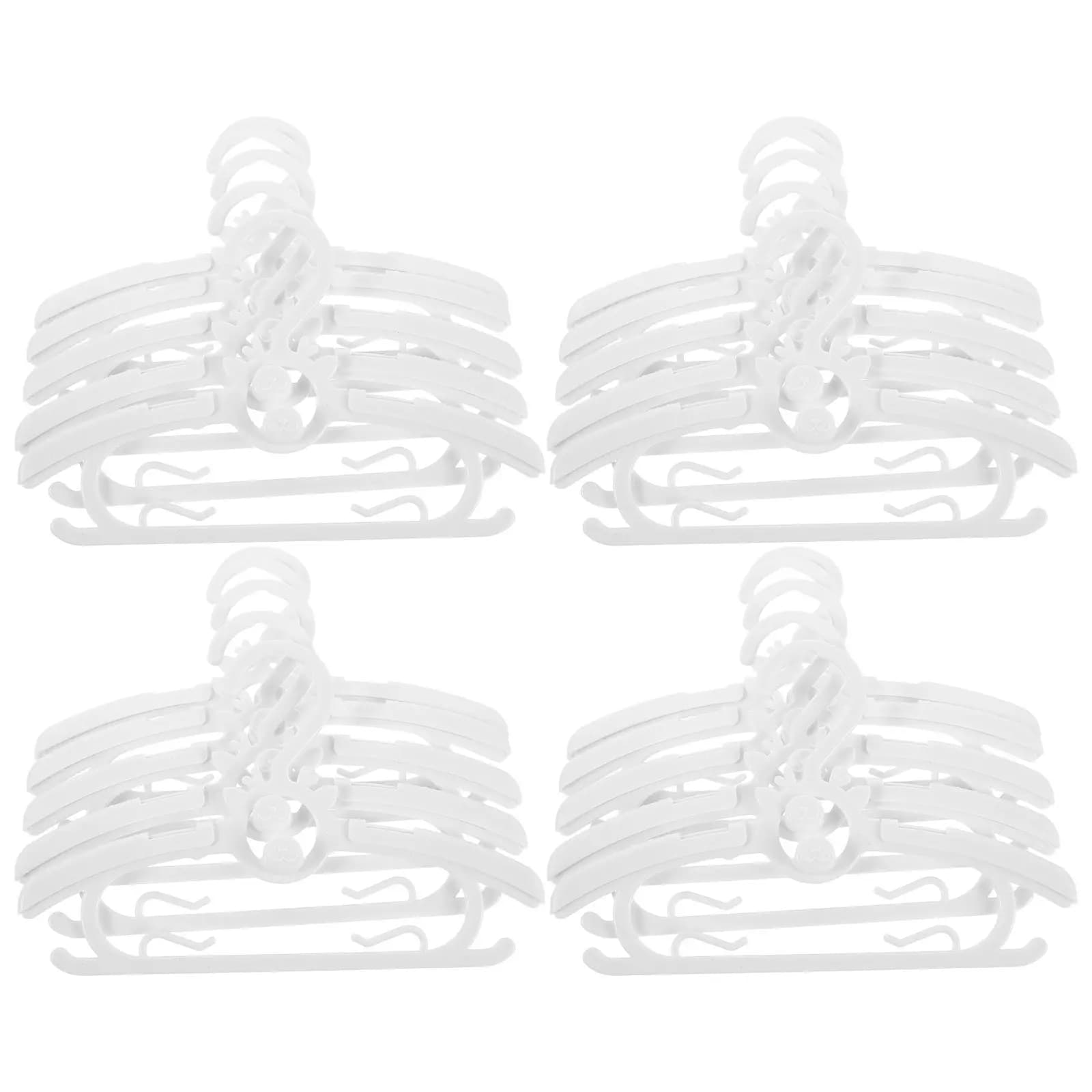 30Pcs Nonslip Baby Hangers Adjustable Expandable Children Clothes Hangers Telescopic Design for Nursery Wardrobe Toddler Infant