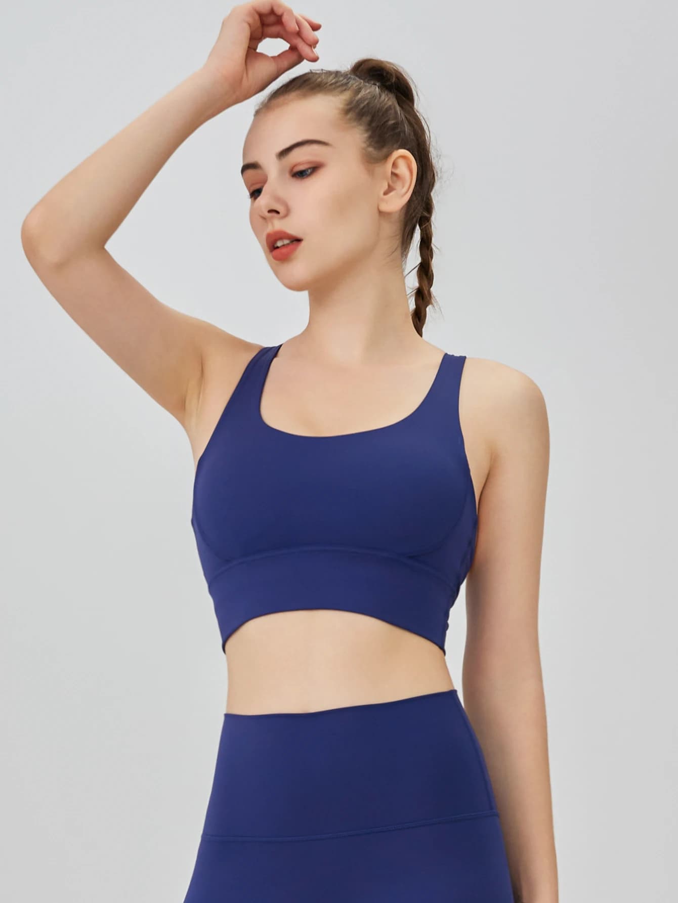Women's Sports Bras for Yoga, High Elasticity, Anti-shock, with Incrusted Back, Breathable, for Running, Cycling, Pilates