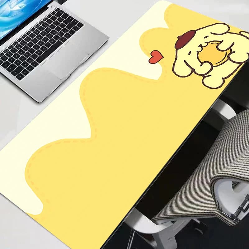 Tappetino per mouse Pompompurin Anime Carpe Large PC Gamer Computer Mausepad Varmilo Tappetino per tastiera Accessori da gioco Tappetino da scrivania resistente