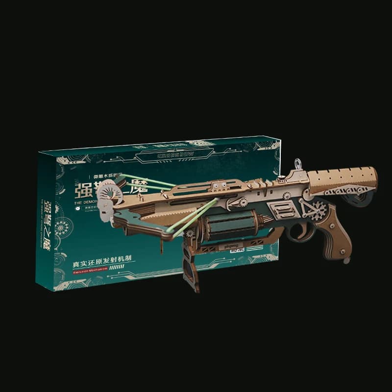 DIY Wooden 3D Puzzles The Demon of Strong Crossbow Miniature Model Kits Gun Jigsaw Puzzle for Friends Boys Birthday Gifts