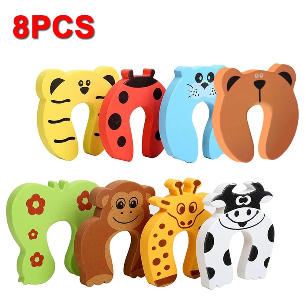 8 pezzi protezione anti-pizzico per dito tappo per porta EVA protezione a forma di C morsetto per porta in schiuma di sicurezza per bambini bambino o animale domestico da bloccare nella stanza