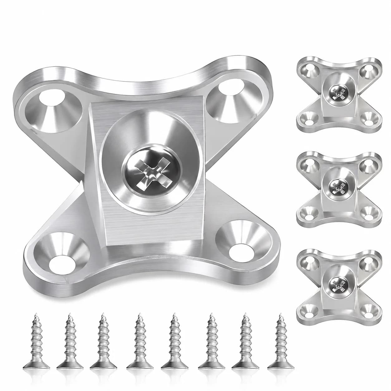 10/20/30/50 pcs zinc alloy butterfly corner bracket, plank corner connector, removable corner bracket, with screws