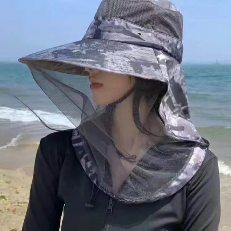 Beekeeping Tools, Mesh Masks, Sun Protection, Mosquito Visors, Men's and Women's Summer Face Coverings, Outdoor Large Eaves, Ult