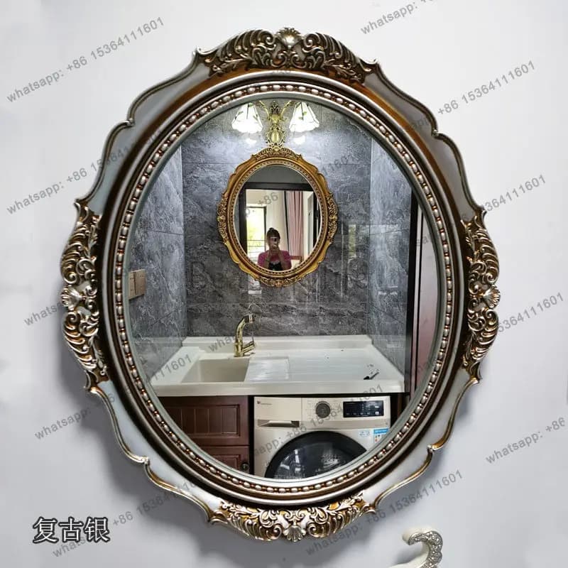 2025 Specchio da bagno francese Specchio da toilette americano