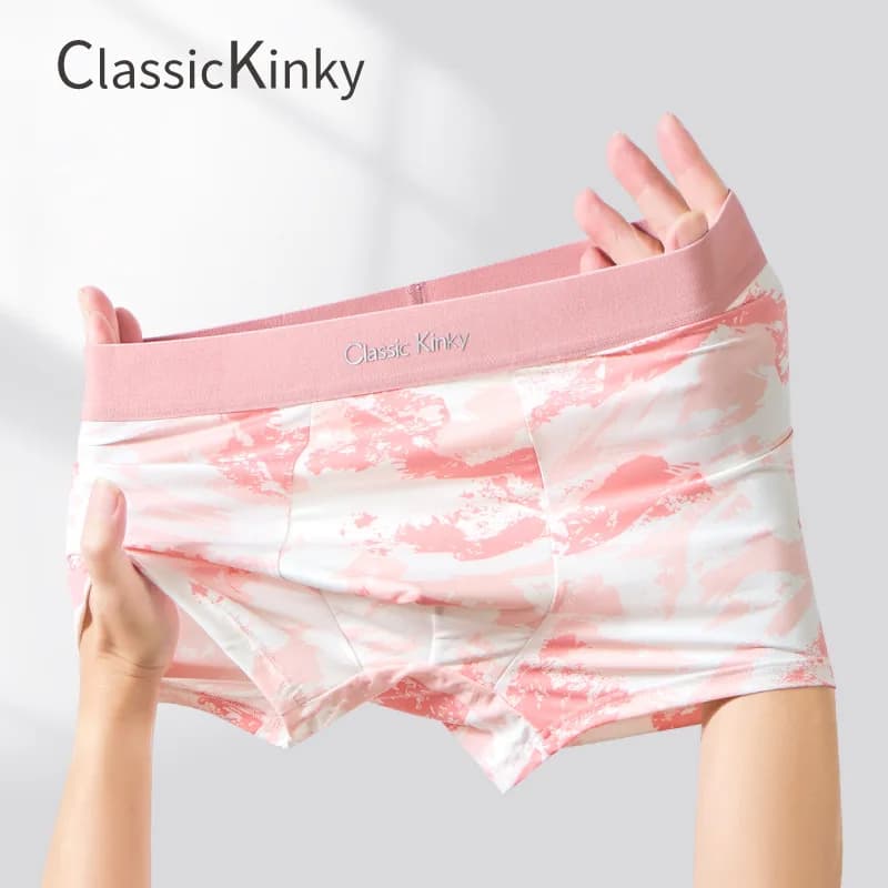 4PCS New Men's Underwear, Cold Silk and Cool Boys' Four-corner Pants, Breathable Flat-corner Pants, Young Student Underpants