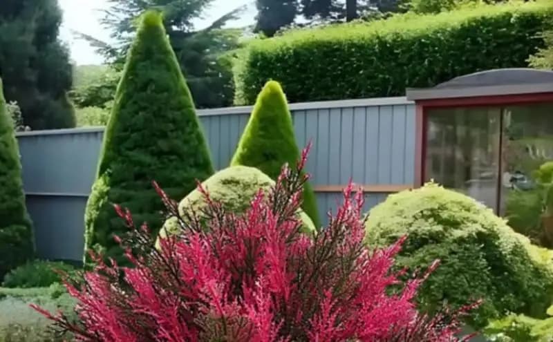 Artificial Cedar Outside Faux Tree with Stake Easy Maintenance 24-inch Tall Artificial Plants for Yard Lawn Porch Landscaping