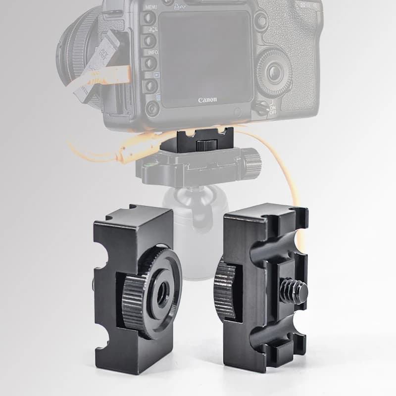 Mini Tether DSLR Camera Digital USB Cable Lock Clip morsetto Protector Mount to Camera treppiede piastra a sgancio rapido cavo Tethering