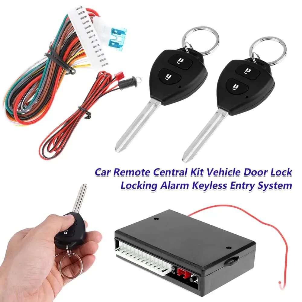Kit centrale remoto per Auto universale Kit di blocco della porta del veicolo allarme di bloccaggio sistema di accesso senza chiave Kit di telecomando con chiusura centralizzata