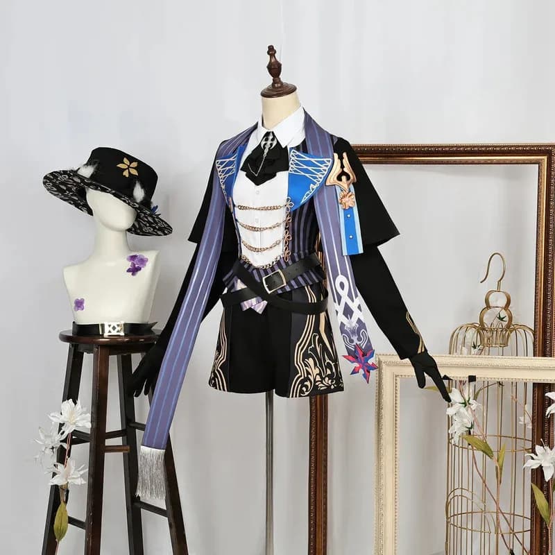 Game Arknights Texas the Silent Deckard Costume Cosplay Woman Dress Wig Hat Uniform Shoes Mantle Party Clothing Suitsa;6'x,9;y'