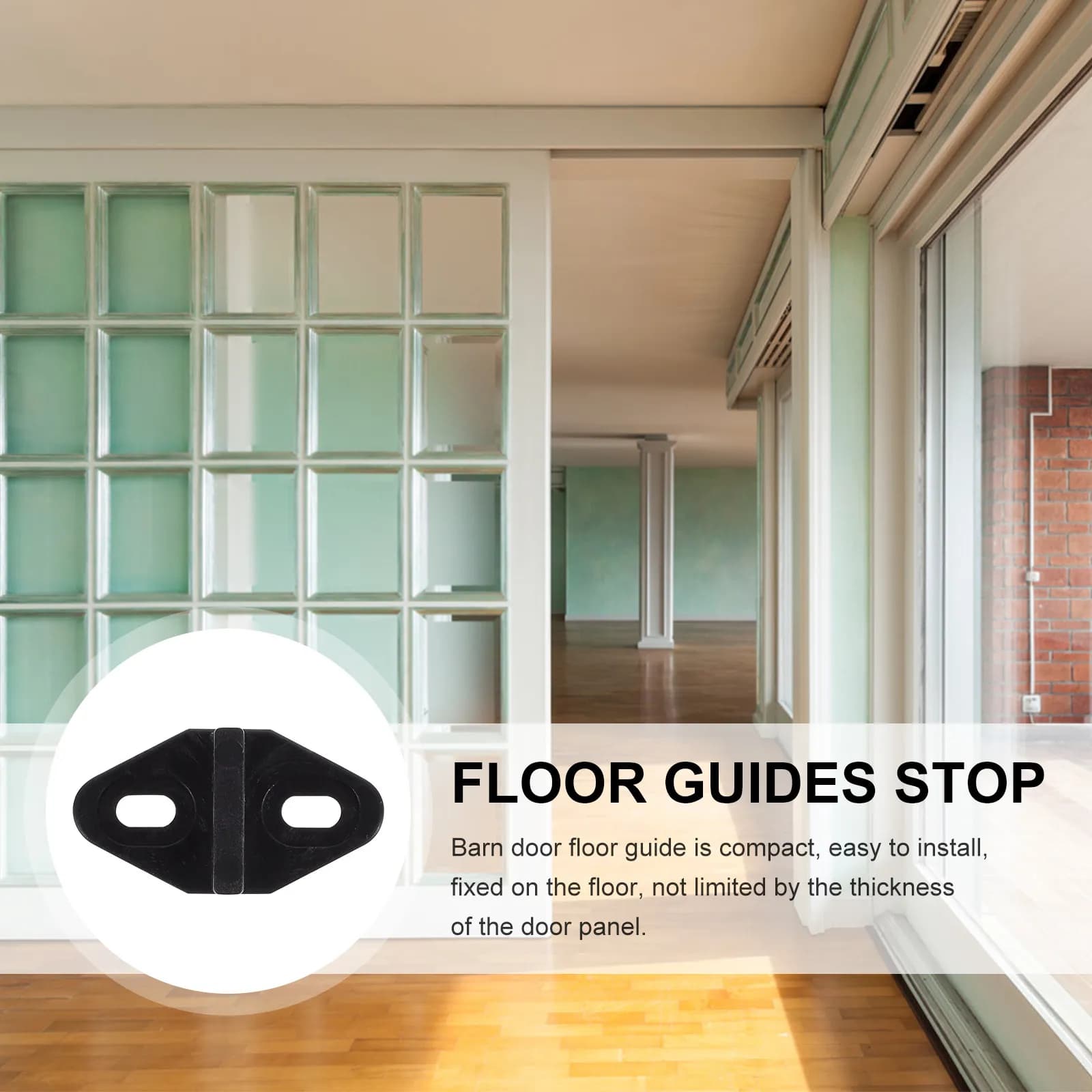 10Pcs Barn Door Bottom Floor Guide Tough Pom Sliding Door Floor Guide Stop Stable Swing Stopper for Smooth Sliding Operation