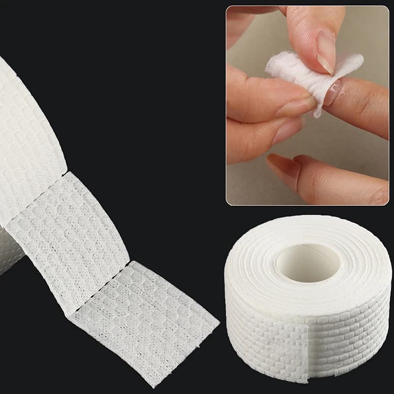 Rotolo di salviette per unghie senza pelucchi da 500/1000 pezzi - Dischetti di cotone per la rimozione dello smalto gel e la pulizia cosmetica