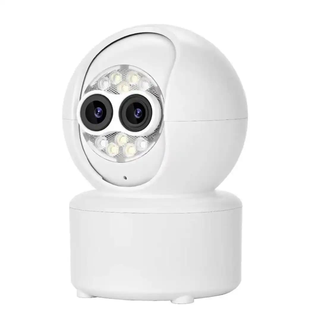 4MP iCsee APP Doppia Lente DC/E27 Presa Testa Della Lampada Zoom 5X Wireless PTZ IP Dome Telecamera Bluetooth Coppia Rapida AI Monitor Umanoide