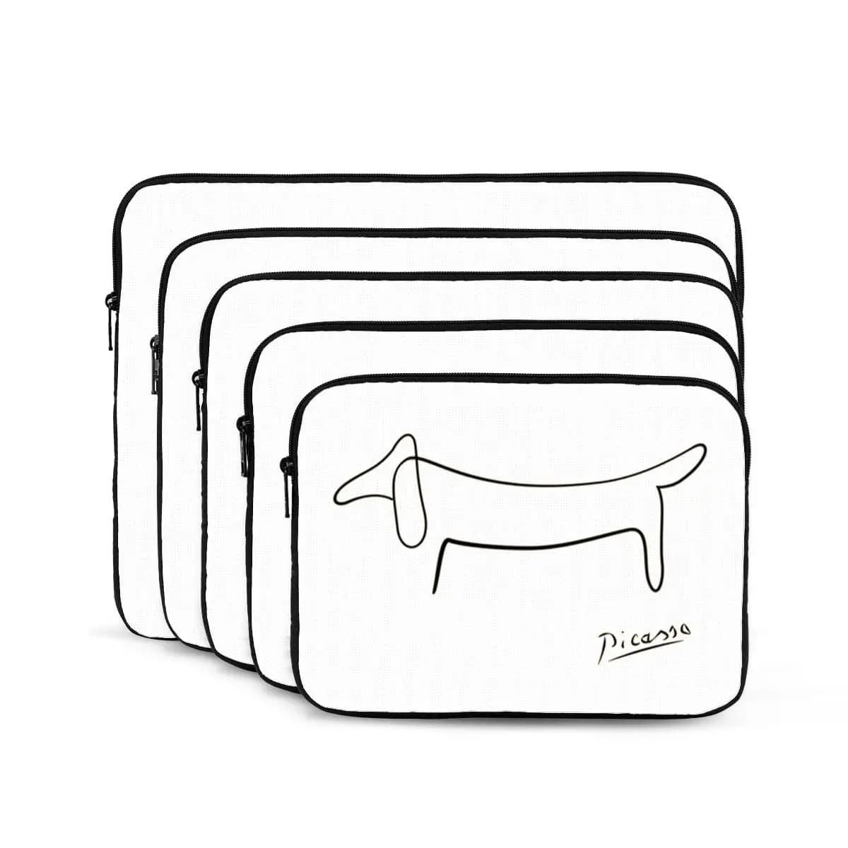 Custodia per laptop per notebook Dog Line Art Custodia per custodia per notebook da 10 12 13 15 17 pollici Custodia antiurto per tablet