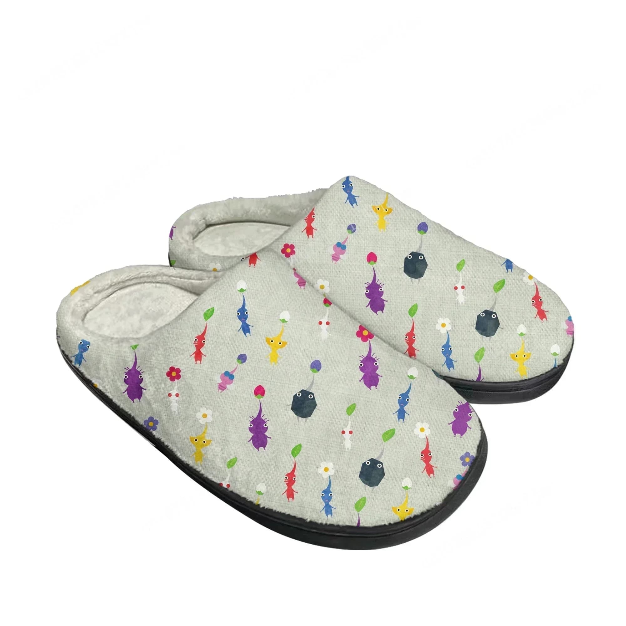 Pantofole in Cotone Personalizzate Pikmin per Interni, Calde e Morbide per Uomo, Donna e Adolescenti