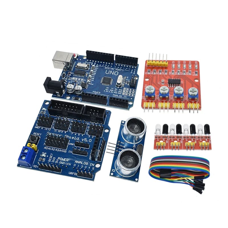 LIZAO For Arduino UNO R3 Robot 4WD Cars RC Remote Control L298N Robotics Learning Kit Educational Stem Toys DIY enthusiasts