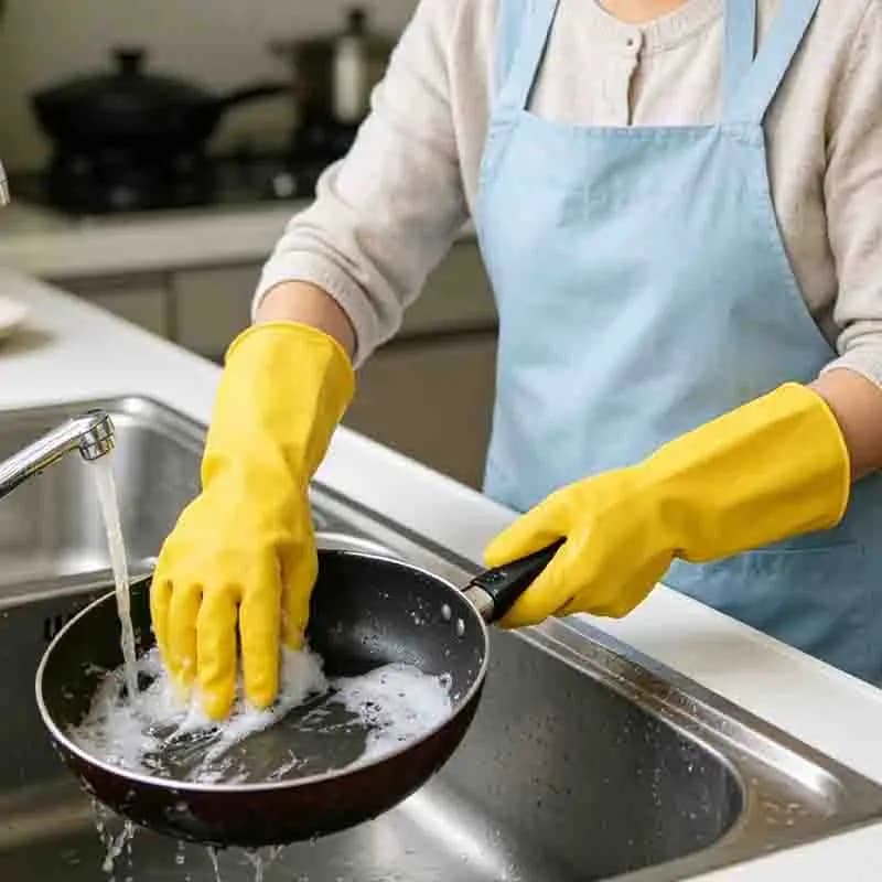 Guanti in Gomma Spessa 1-10 Pezzi, per Lavare i Piatti, Uso Domestico, Impermeabili, in Lattice, Protezione per il Lavoro, Resistenti all'Usura