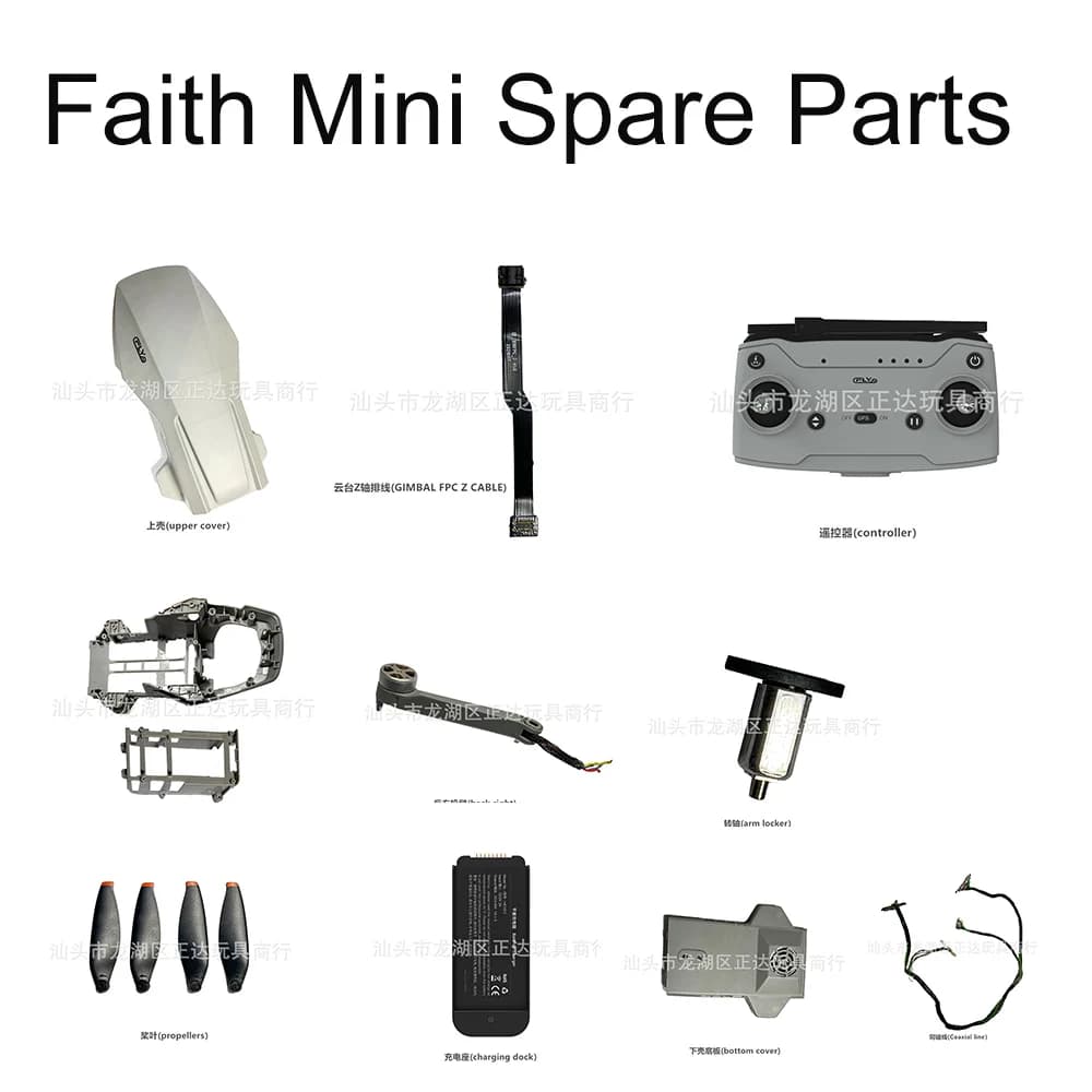CFLY Faith Mini spare parts RC Drain body propellers Shell remote control camera cable arm charger